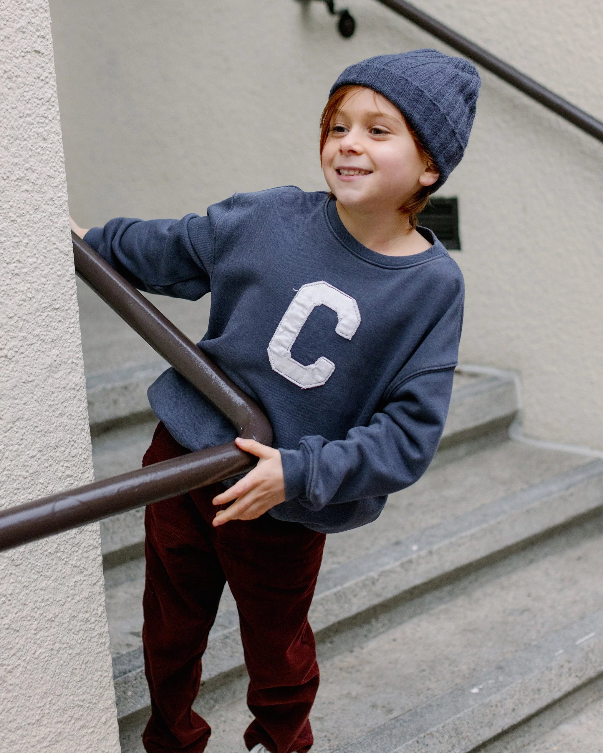 Relaxed Sweatshirt || Navy - Image 4